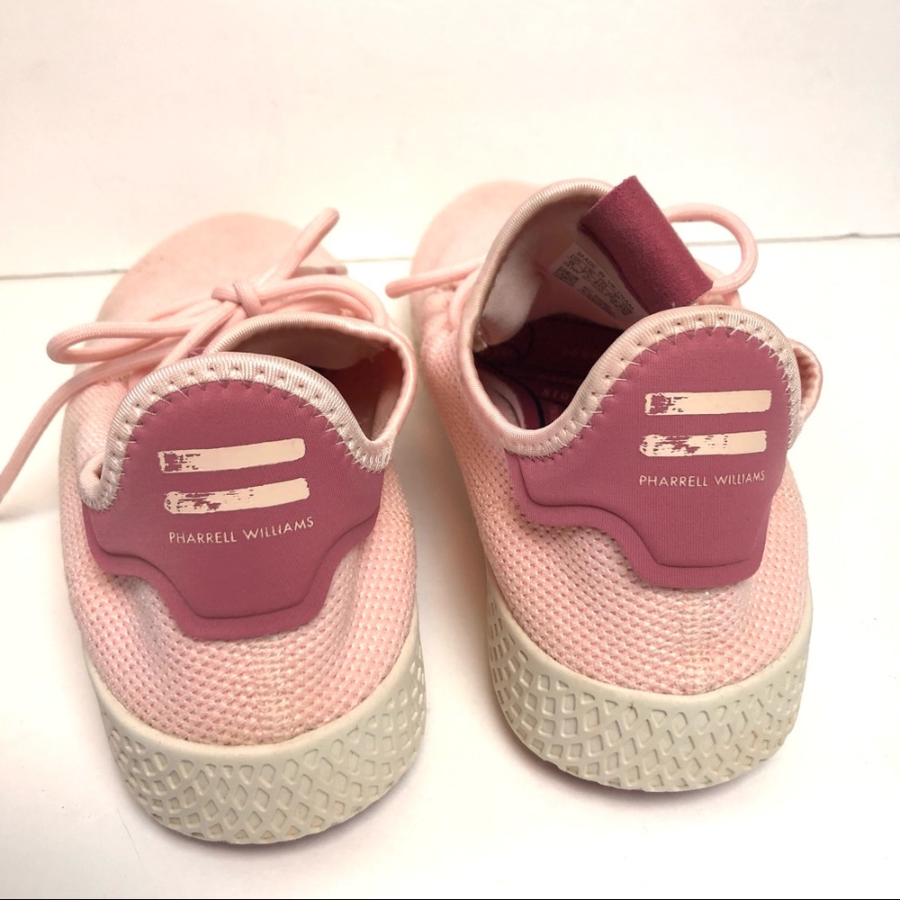 Adidas x PHARRELL HU Icey Pink Knit Tennis Sneakers - Picture 5 of 8